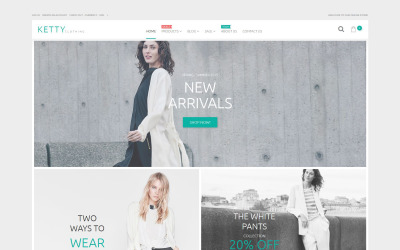 Thème Shopify adaptatif pour site de vêtements #54842