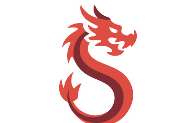 A Dragon silhouette vector art