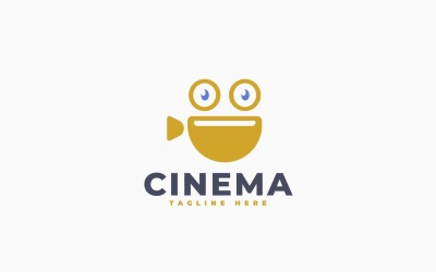 Cinema Happy Logo Template Design