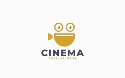 Дизайн шаблона логотипа Cinema Happy