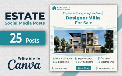 Estate Social Post Kit - Canva Bundle