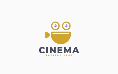 Modello di progettazione del logo Cinema Happy
