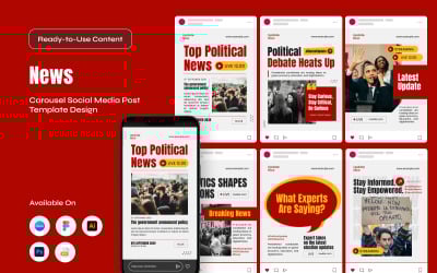 Modern Editorial Carousel for News Updates