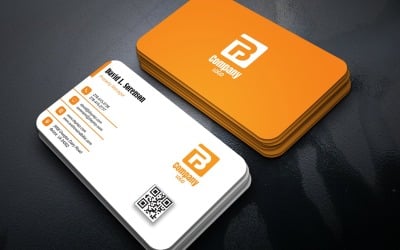 Professional Business Card Template for Modern Identity