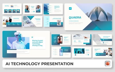 Quaera - Modèle de présentation PowerPoint sur la technologie de l&amp;#39;IA