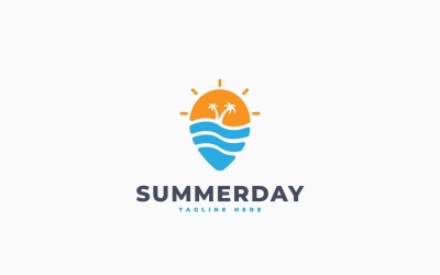 Summer Trip Logo Template Design