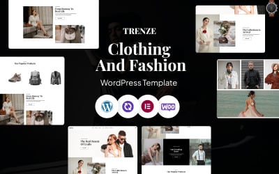 Trnze – Plantilla Elementor para WordPress CMS para tiendas de moda