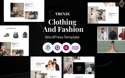 Trnze – Шаблон WordPress CMS Elementor для магазина модной одежды