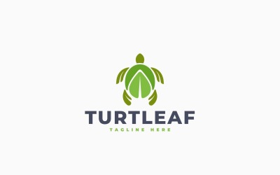Turtle Leaf Logo Template Design