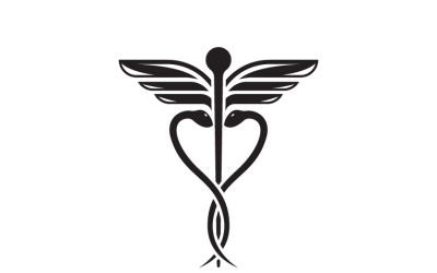 Caduceus Medical Symbol Logo Template
