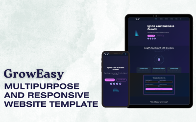 GrowEasy: İş Büyüme Web Sitesi Şablonu