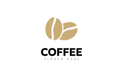 Koffiebonen Logo Sjabloon vector 11