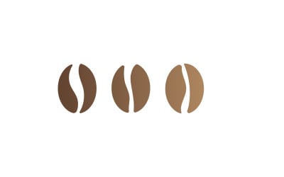 Koffiebonen Logo Sjabloon vector 13