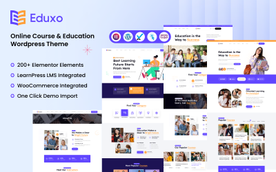Eduxo - WordPress-tema för onlinekurser och utbildning