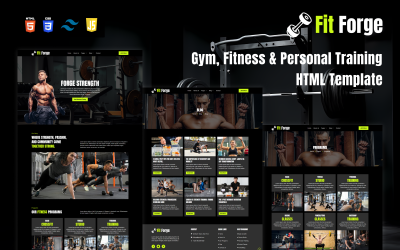 FitForge – Modelo HTML para academia, fitness e treinamento pessoal