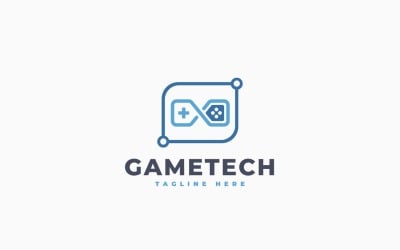 Game Technology Logo Template Design