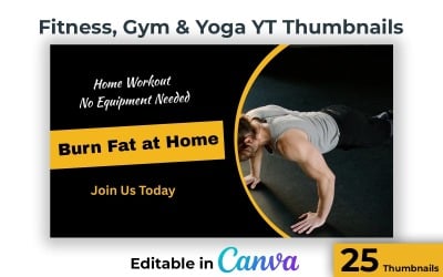 Gym Fitness Thumbnail Pack