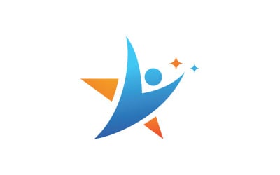 Sterlogo vector ontwerp sjabloon V11.