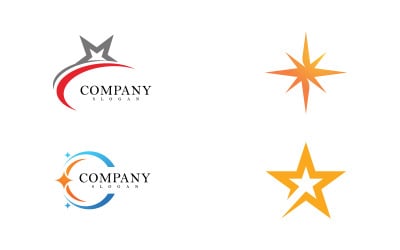 Sterlogo vector ontwerp sjabloon V15