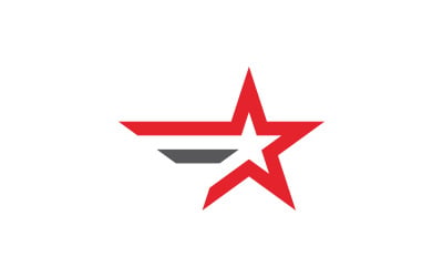 Sterlogo vector ontwerp sjabloon V6.