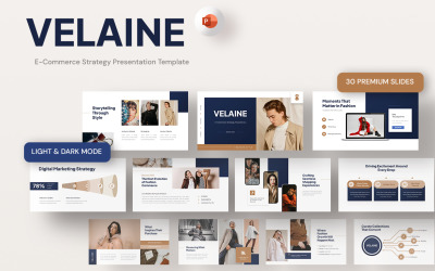 Velaine - Šablona PowerPointu pro strategii elektronického obchodování