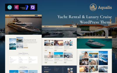 Aqualis – Thème WordPress pour la location de yachts et les croisières de luxe