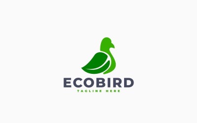 Eco Bird Logo Template Design