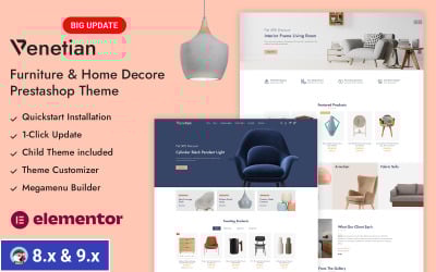 Venetian - Furniture & Home Decor Store Prestashop Responsive Theme