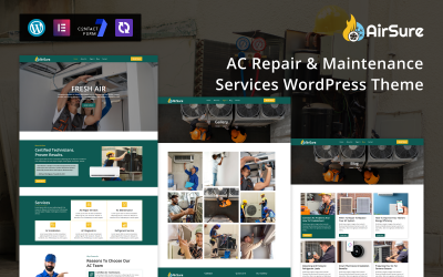 AirSure – WordPress-tema för reparation och underhåll av AC