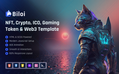 Biloi – generowany szablon AI, NFT, kryptowalut, ICO, tokenów gamingowych i Web3