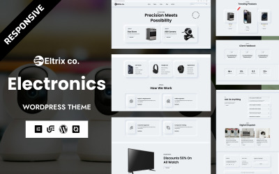 Eltrix co. - Багатоцільова тема WooCommerce для WordPress Elementor на тему електроніки, гаджетів та технологій