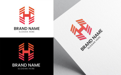 Lettre H flèche logo d&amp;#39;investissement-979