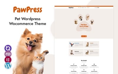 PawPress – Tema WordPress WooCommerce para animais de estimação