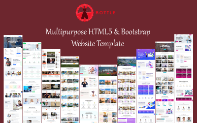 Пляшка - багатоцільовий шаблон вебсайту для бізнесу на HTML5 та Bootstrap