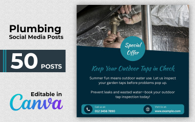 Plumbing Service Pack - Plumbing Posts - Instagram Posts