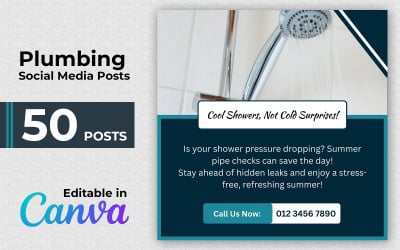 Service Plumbing Posts - Plumbing Social Media Posts - Instagram Posts