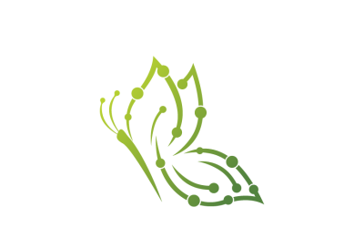 Butterfly Tech Logo Template