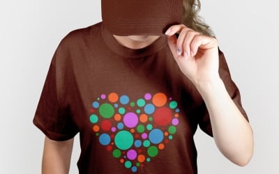 Heart T-Shirt Love And Inspiration Christmas Design | Festive Love PNG