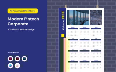 Corporate Wall Poster Calendar 2026