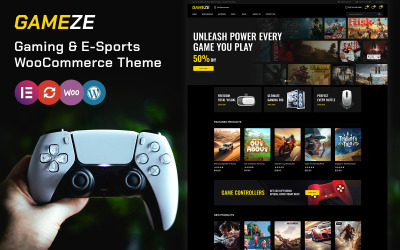 Gameze - Motyw WooCommerce dla sklepu z grami i e-sportem
