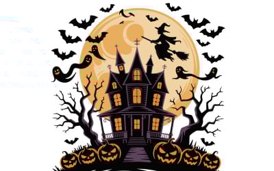 Halloweenfeest vectorillustratie
