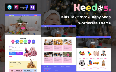 Keedos – Tema de WordPress para tienda de juguetes y artículos para bebés