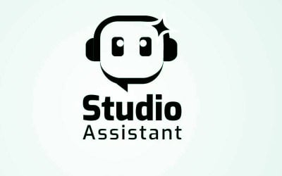 Modern AI Studio Agent Logo Template