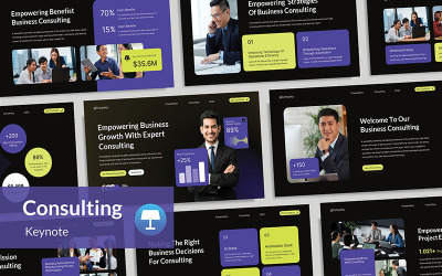 Blue Green Business Consulting Keynote Template
