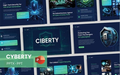 Ciberty - Cyber Security PowerPoint Template