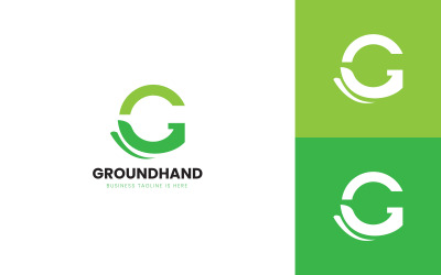 Ground Hand - Modello di progettazione del logo della lettera G