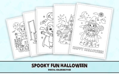 Desenhos de Halloween para colorir para crianças