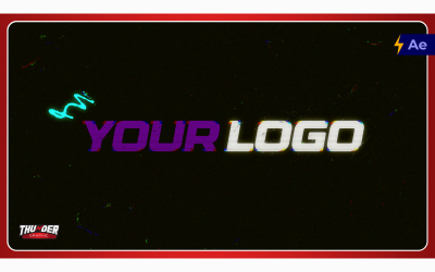 CRT Glitch Impact Intro | After Effects Template