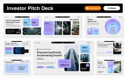 Minimalist Investor Pitch Deck Powerpoint Template