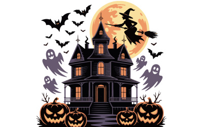 Spooky Halloween Vector Illustration